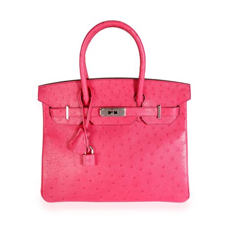 hermes birkin 30 rose tyrien phw|Hermès Rose Tyrien Ostrich Birkin 30 Palladium Hardware.